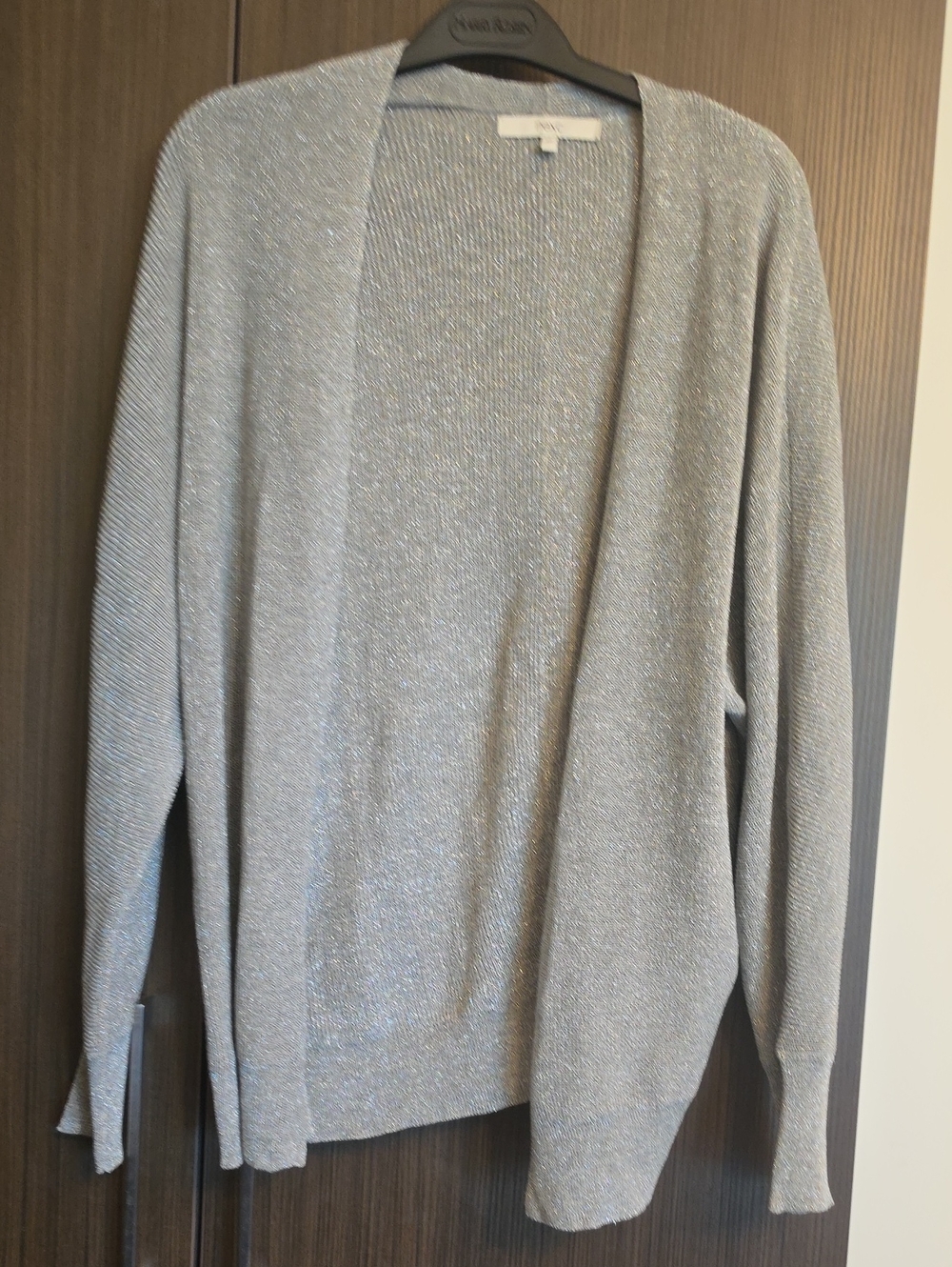 next Silver Open-Front Womens Cardigan